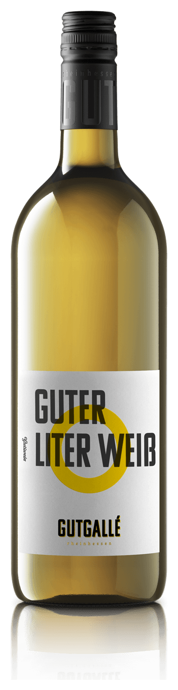 Flasche Guter Liter Weiß BIO